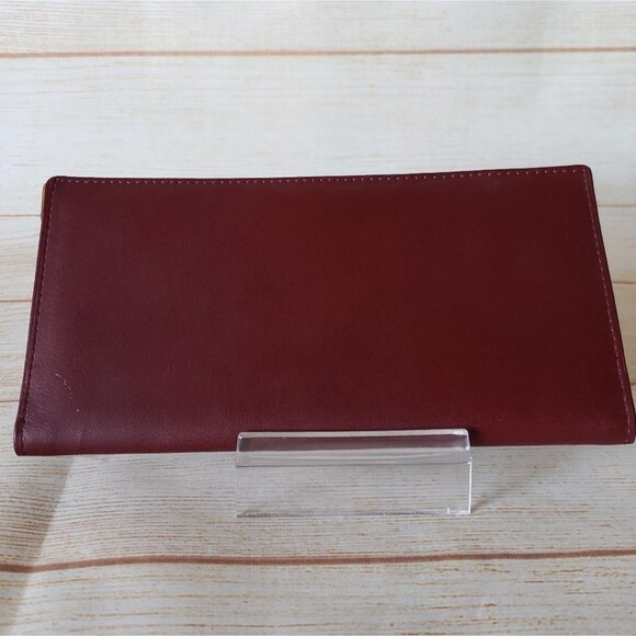 Cartier Vintage Leather Bifold Checkbook Wallet Designer Luxury Unisex - Picture 5 of 16